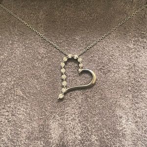 Hamilton floating heart necklace